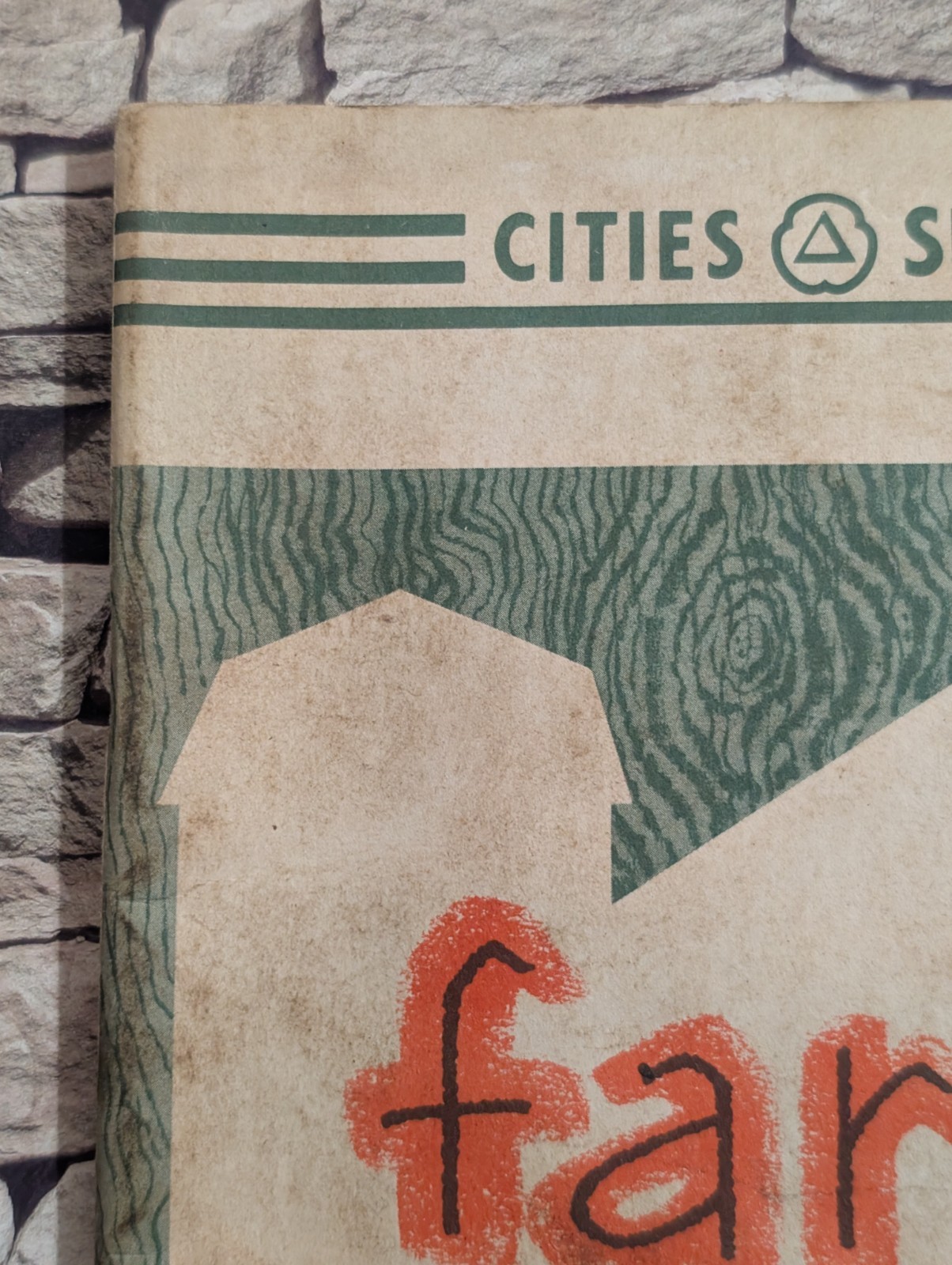 Vtg 1956 Farm Book & Almanac – Cities Service – 50s Tractor Gas Oil Agriculture