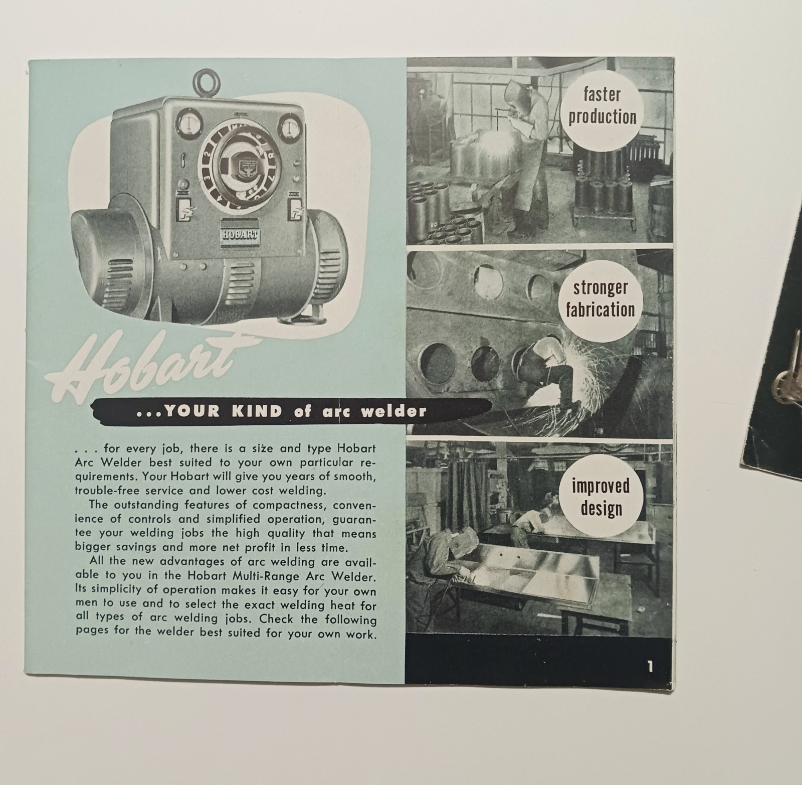 Vintage A Lot Of 3 Farm Advertising Hobart Arc Welders Brochure Mailer