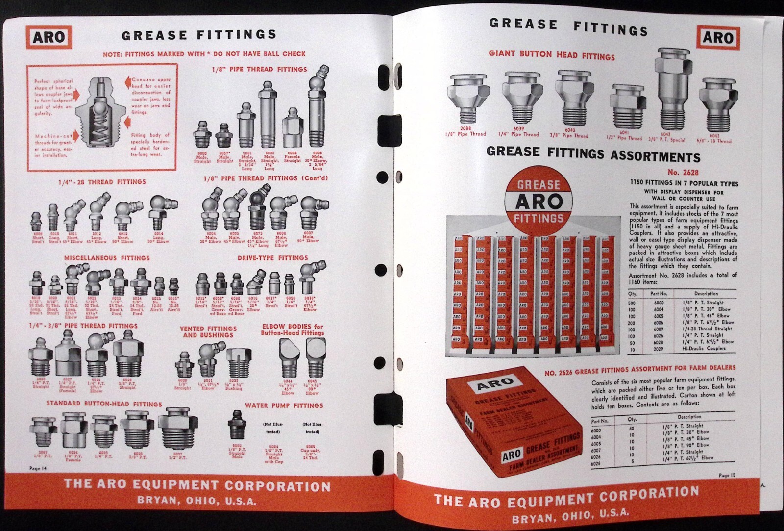 1953 Aro Farm Catalog No 121 Lubricating Equipment ARO Equipment Corp Bryan OH