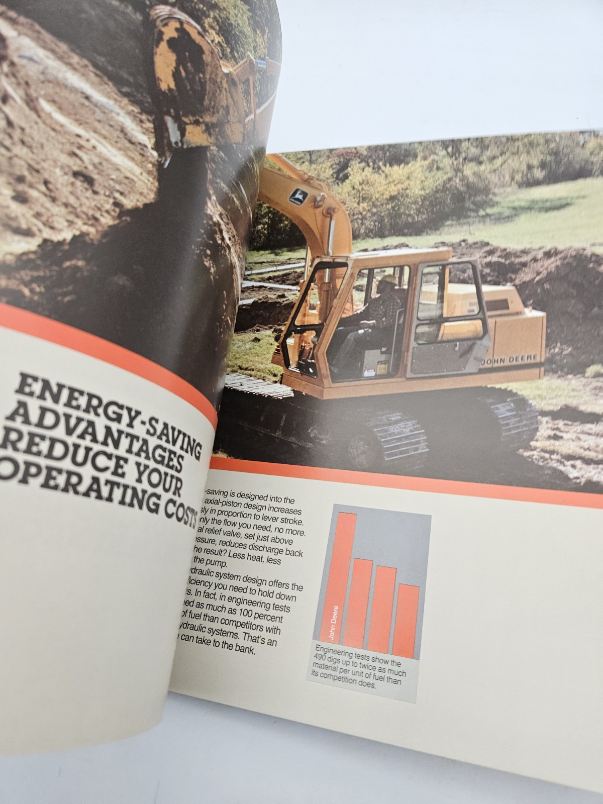 Vintage Caterpillar 490 Excavator Construction Sale Brochure