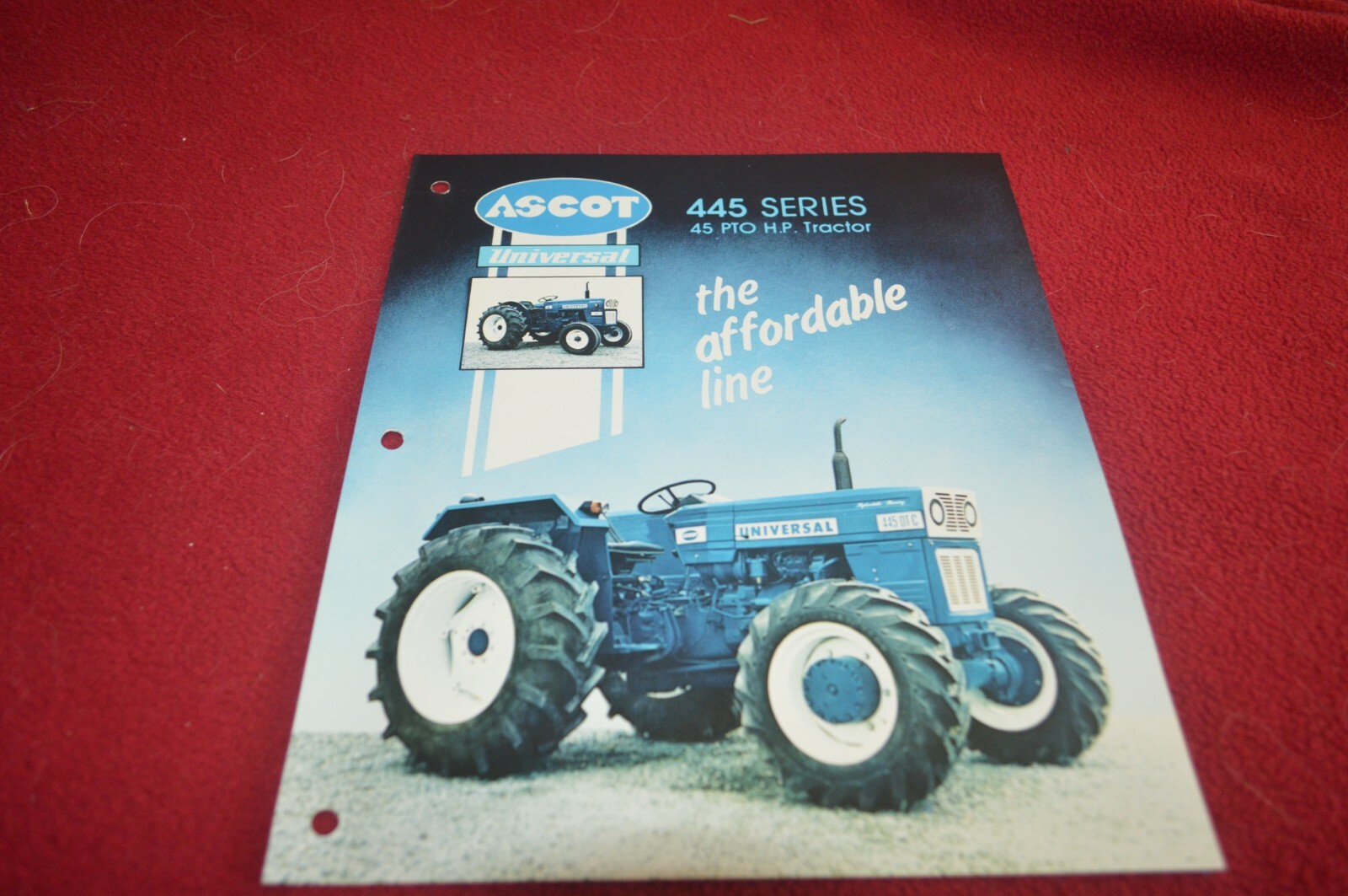 UTB Universal Ascot 445 Tractor Dealer&rsquo;s Brochure FCCA