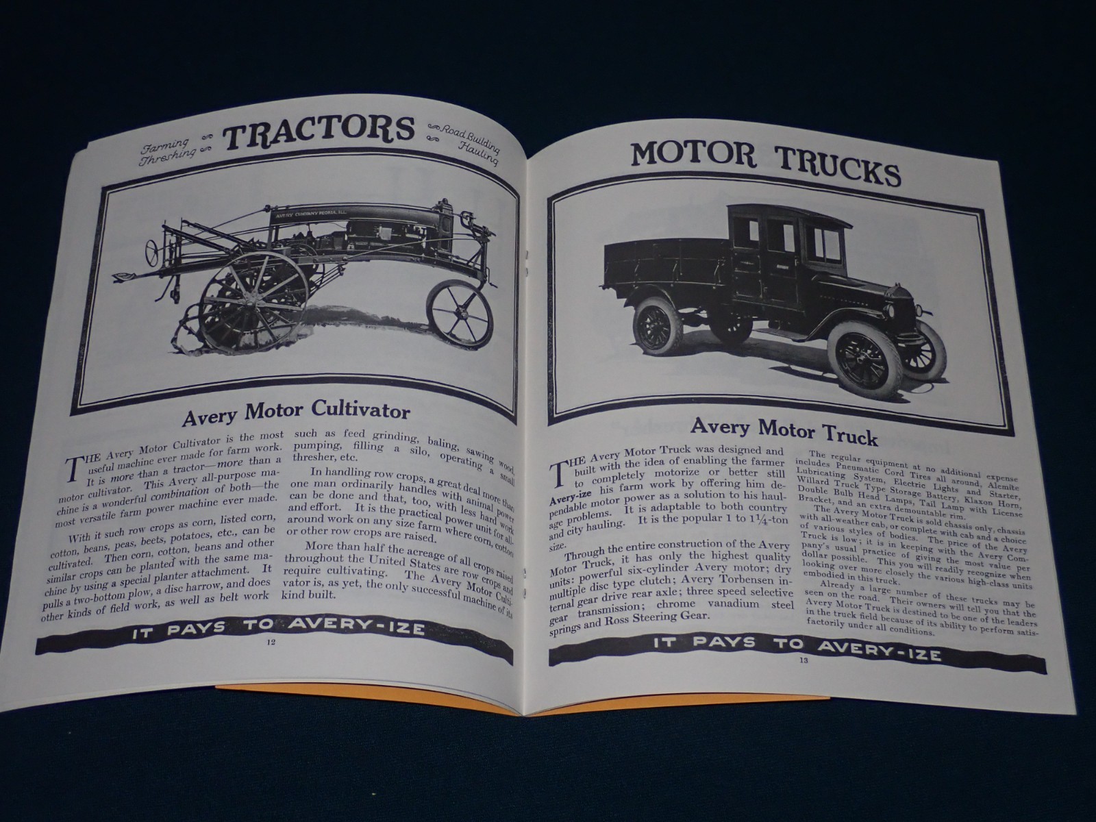 1923 Avery Tractors Brochure, The 1923 Avery Line