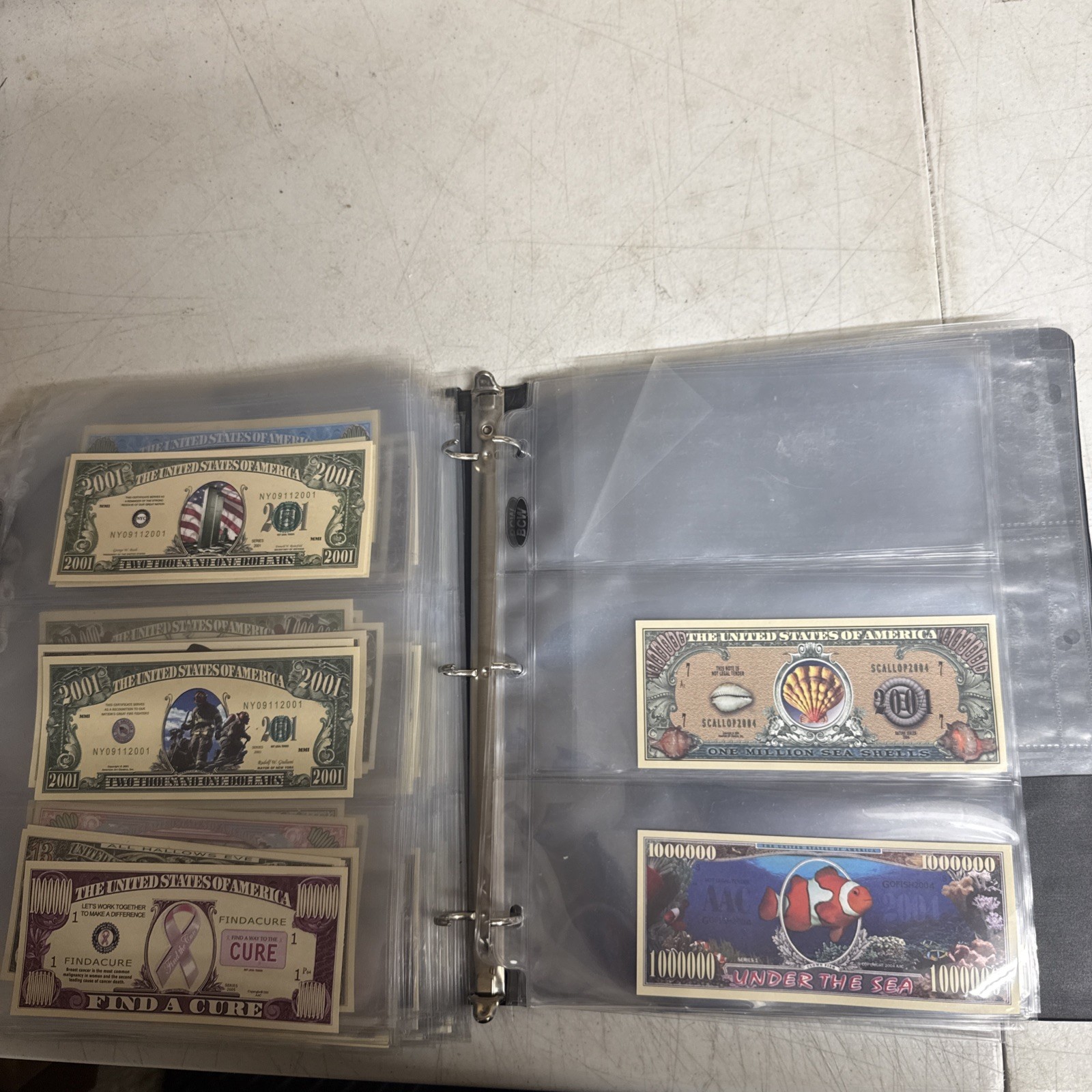 Huge Collection of 200+ Million Dollar Bills Mixed Themes /