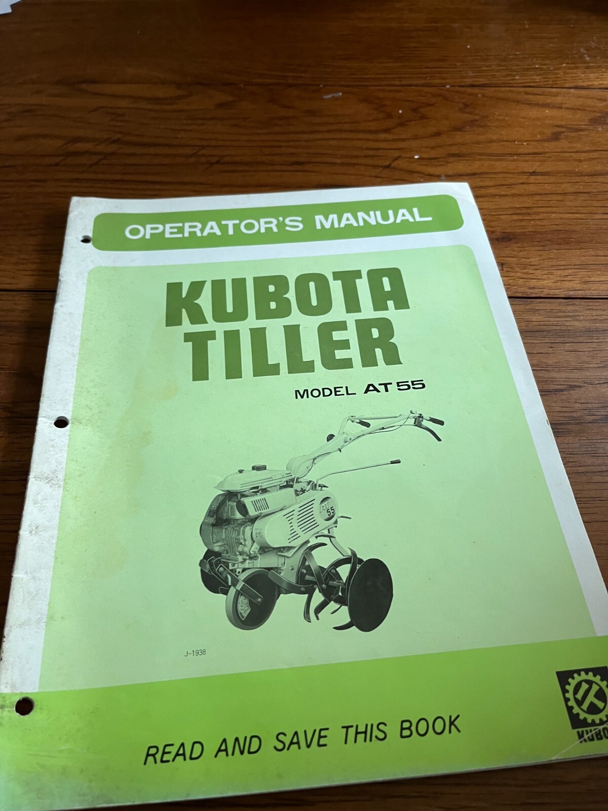 Kubota AT55 Roto Tiller Operator&rsquo;s Manual FCCA