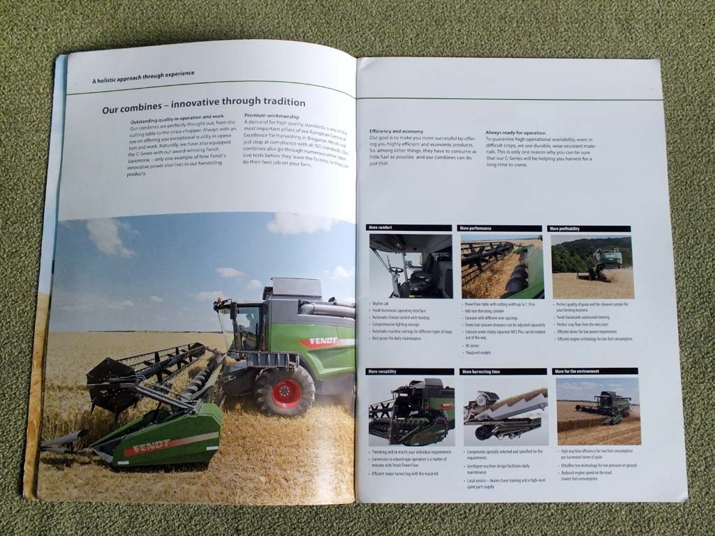 FENDT C-Series Grain Combine Argicultural Farm Equipment Brochure 2015