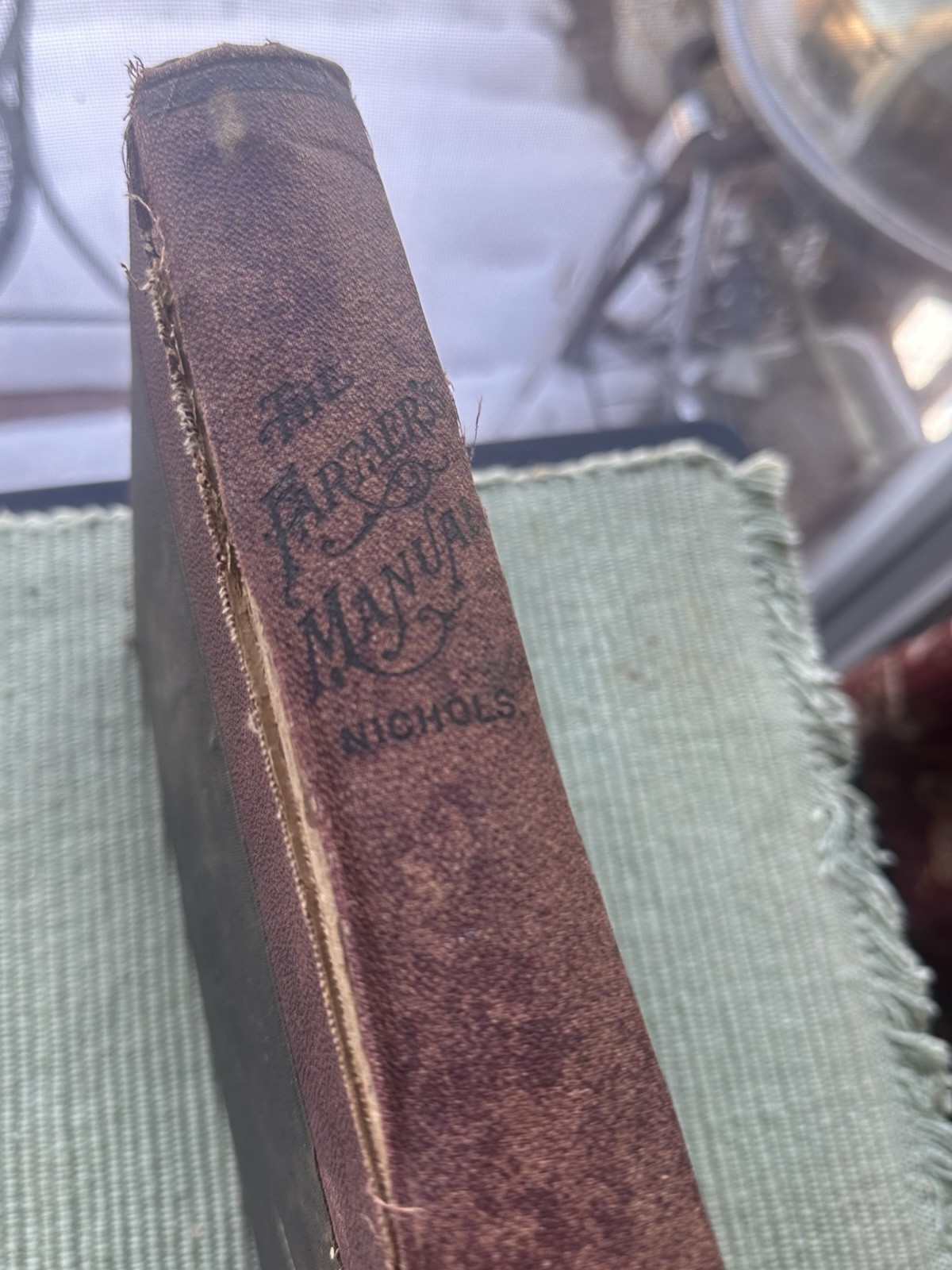 1895 Farmers Manual Complete Accountant J.L. Nichols Farm Vet Book