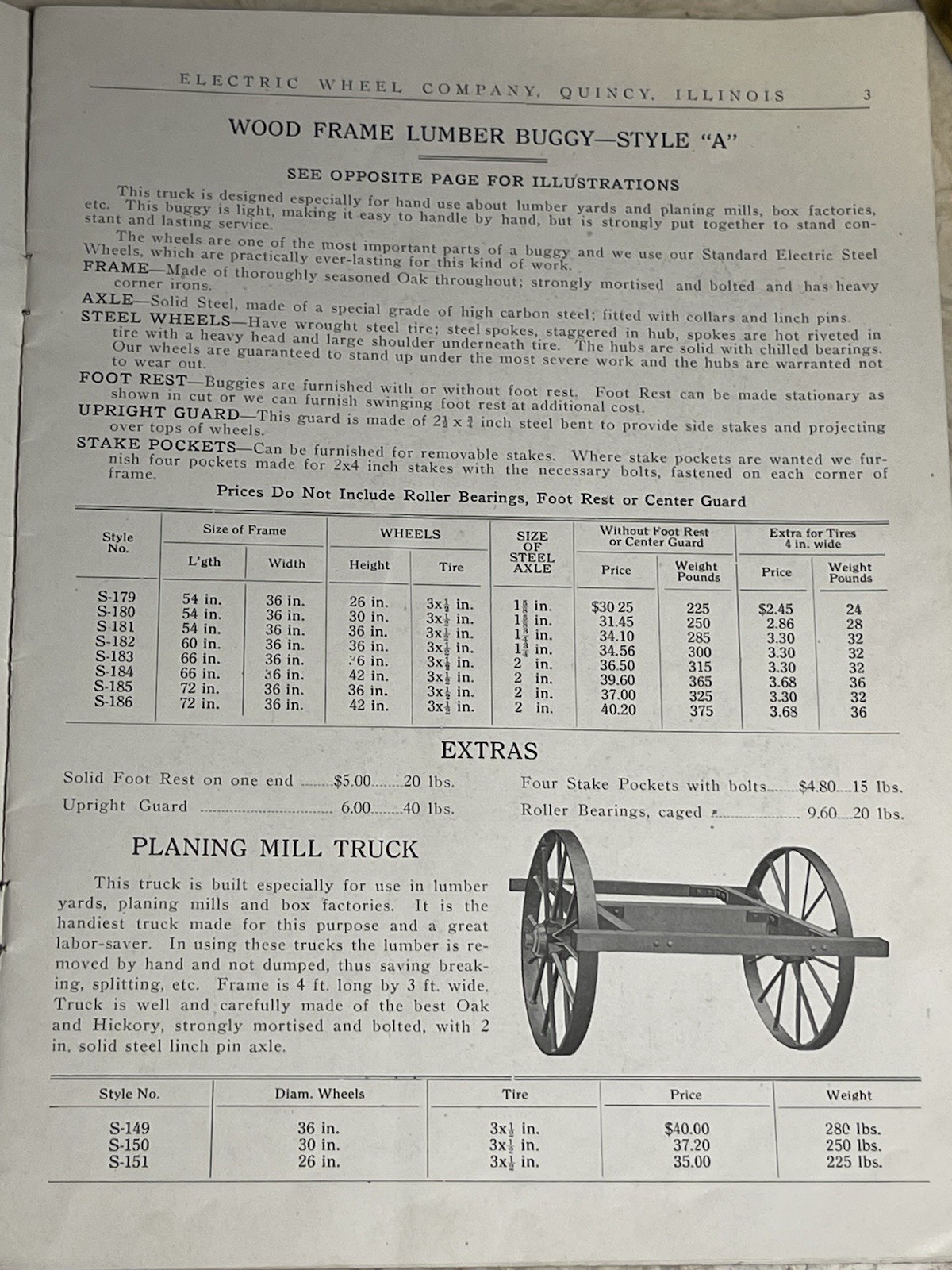 Log And Lumber Haulage Equipment Brochure Electric Wheel Company Quincy IL. 1920