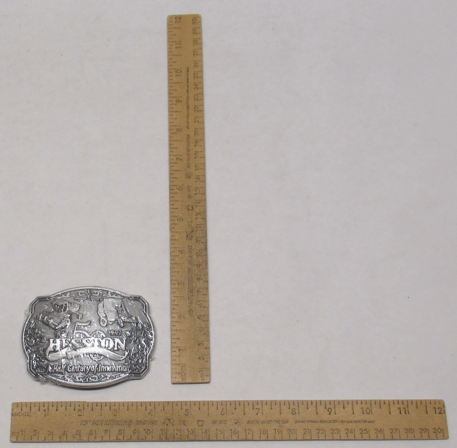 1997 HESSTON – A Half Century of Innovation – BELT BUCKLE – # 1072