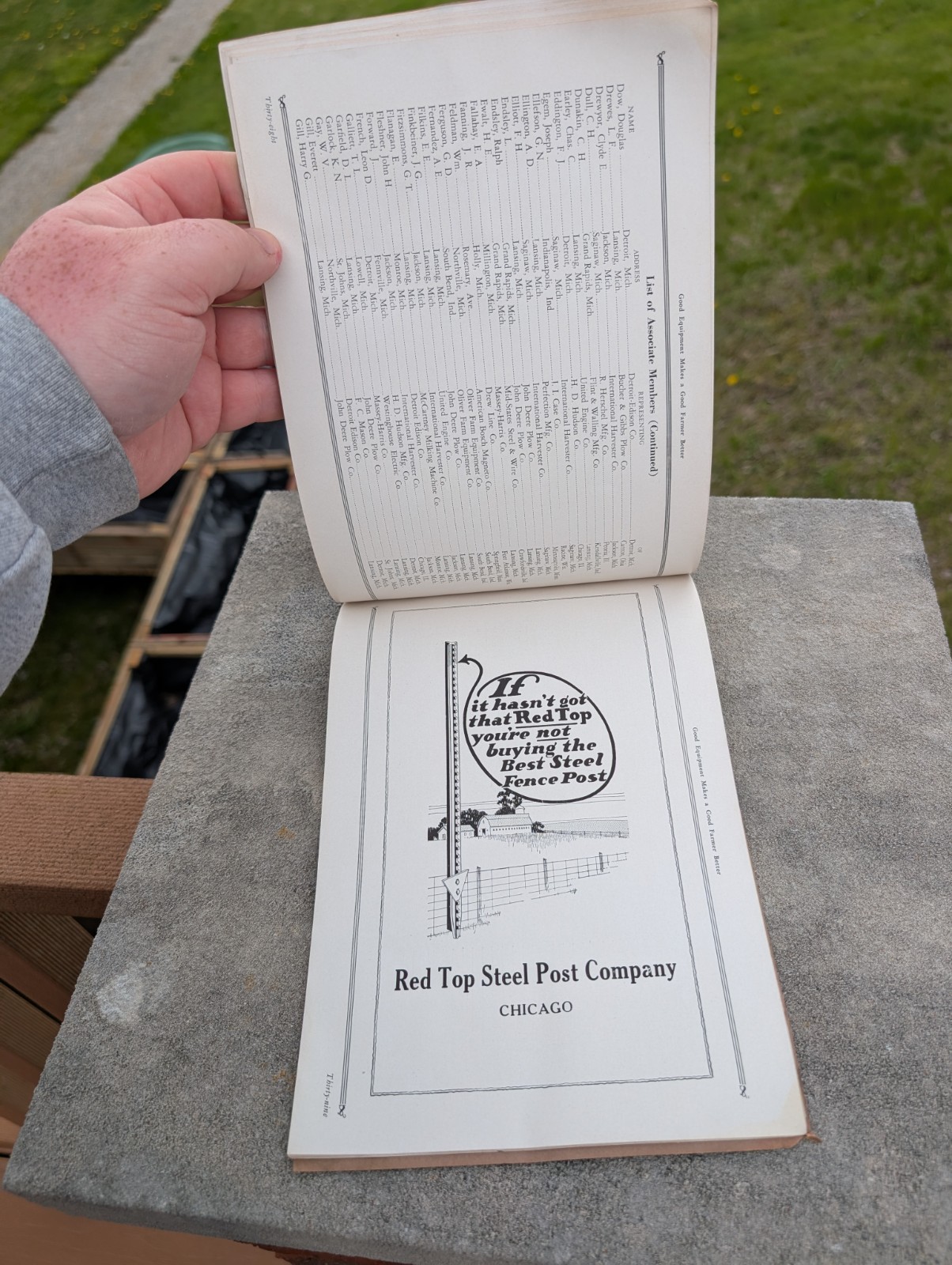 Michigan Farm Equipment Program 1930 Advertising John Deere Fordson Case Tractor