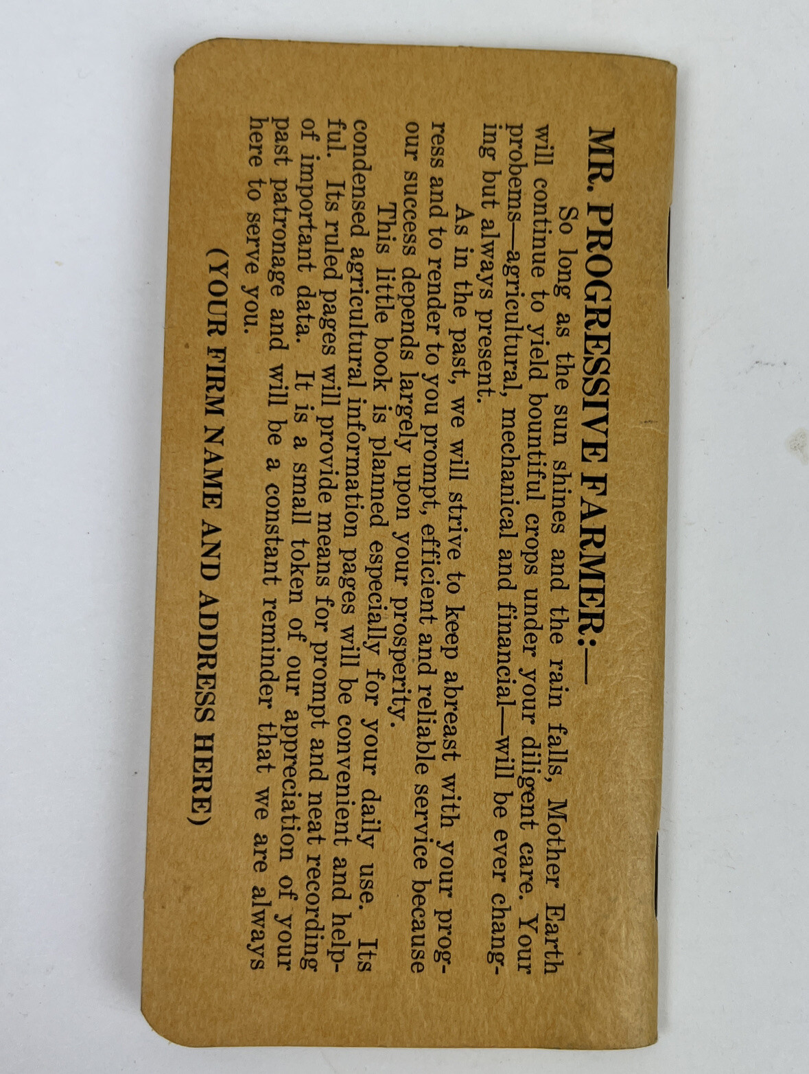 Vintage Advertising Farmers Memo Book Farm Progress Dempwolf’s Fertilizer 4 Lot