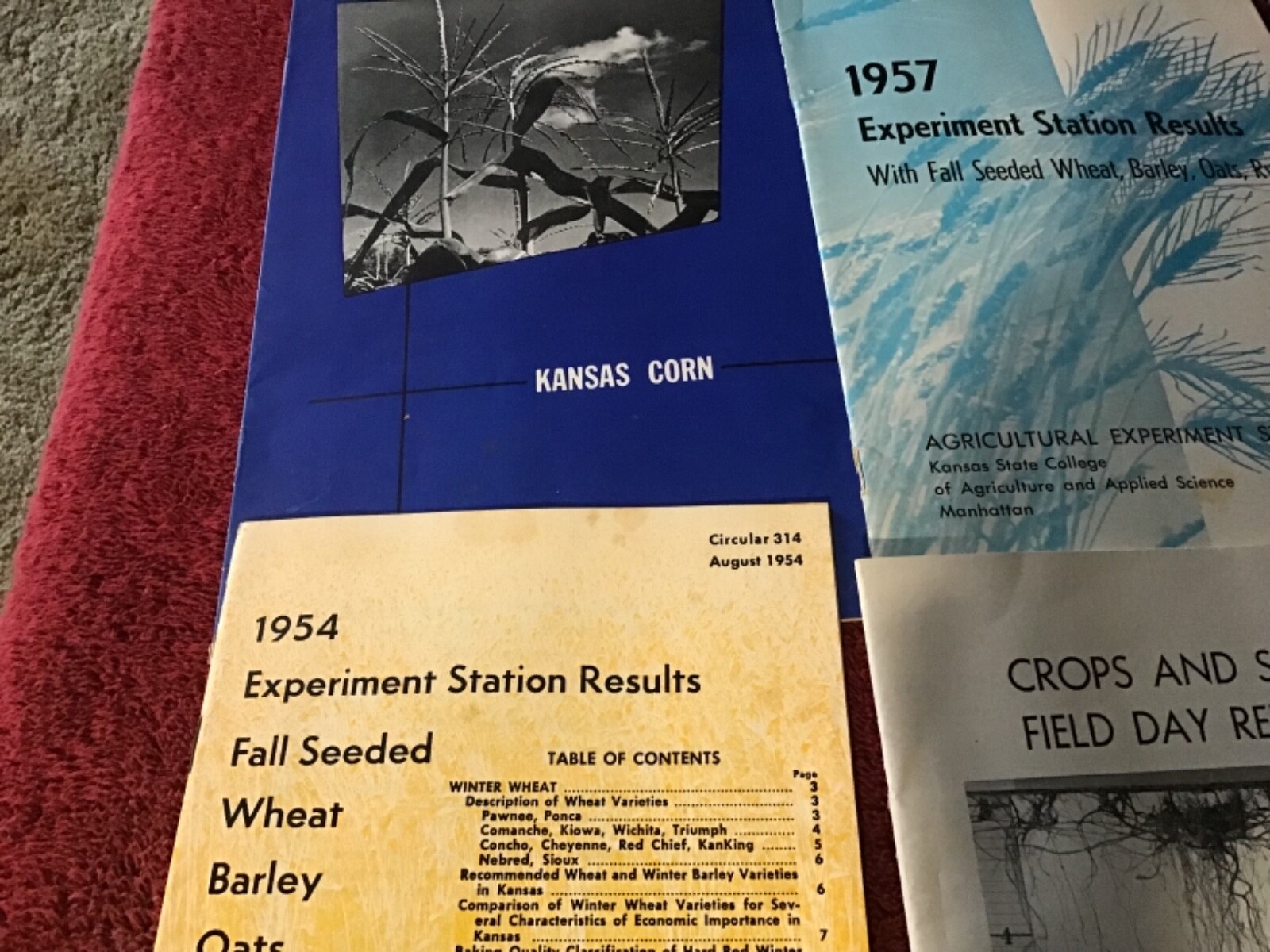 Lot of 6 1950’s Agricultural Experiment Station Bulletins