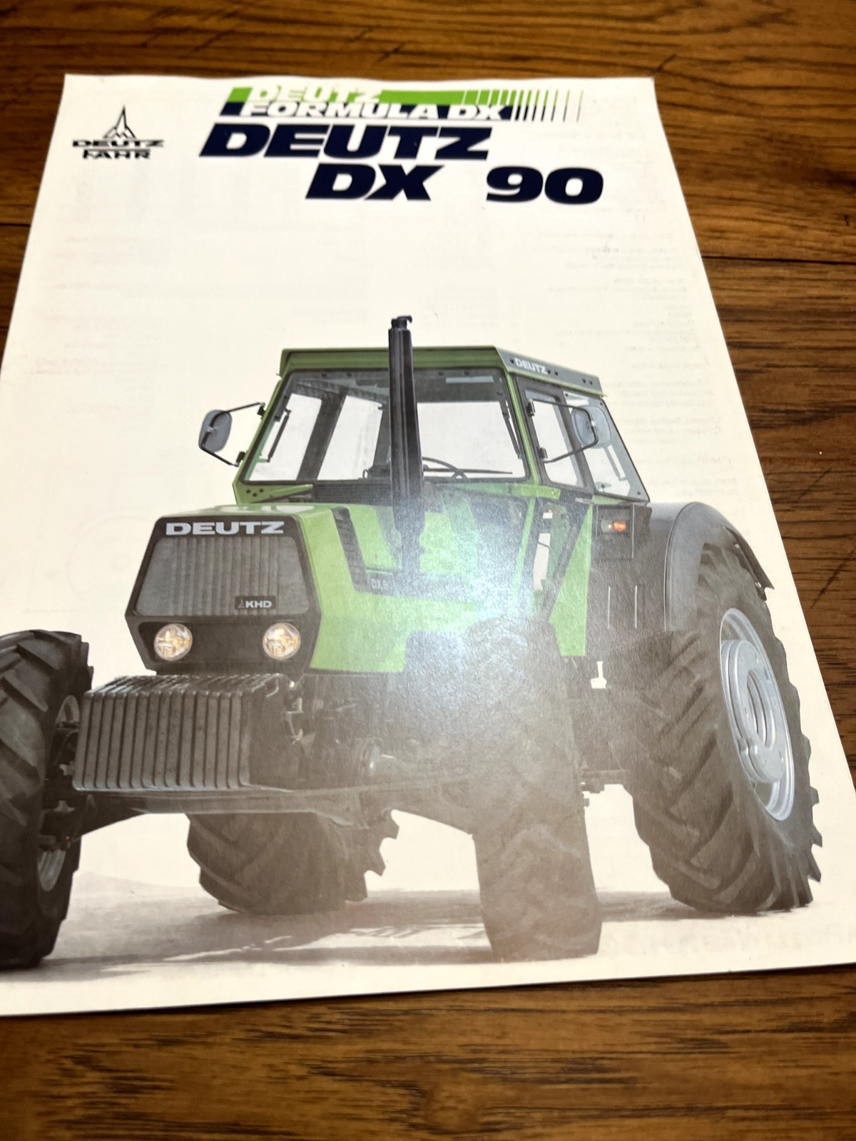 Deutz Fahr DX 90 Tractor For 1978 Brochure FCCA