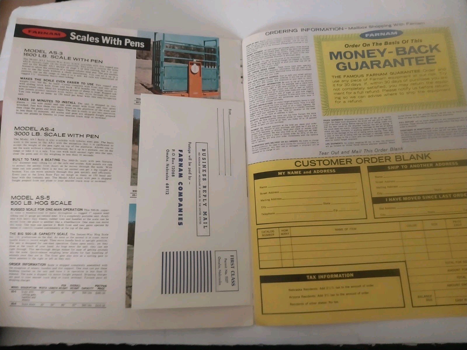 Farnam Cattle Handling Equipment catalog 73C (1970s?) chutes, gates, trailers