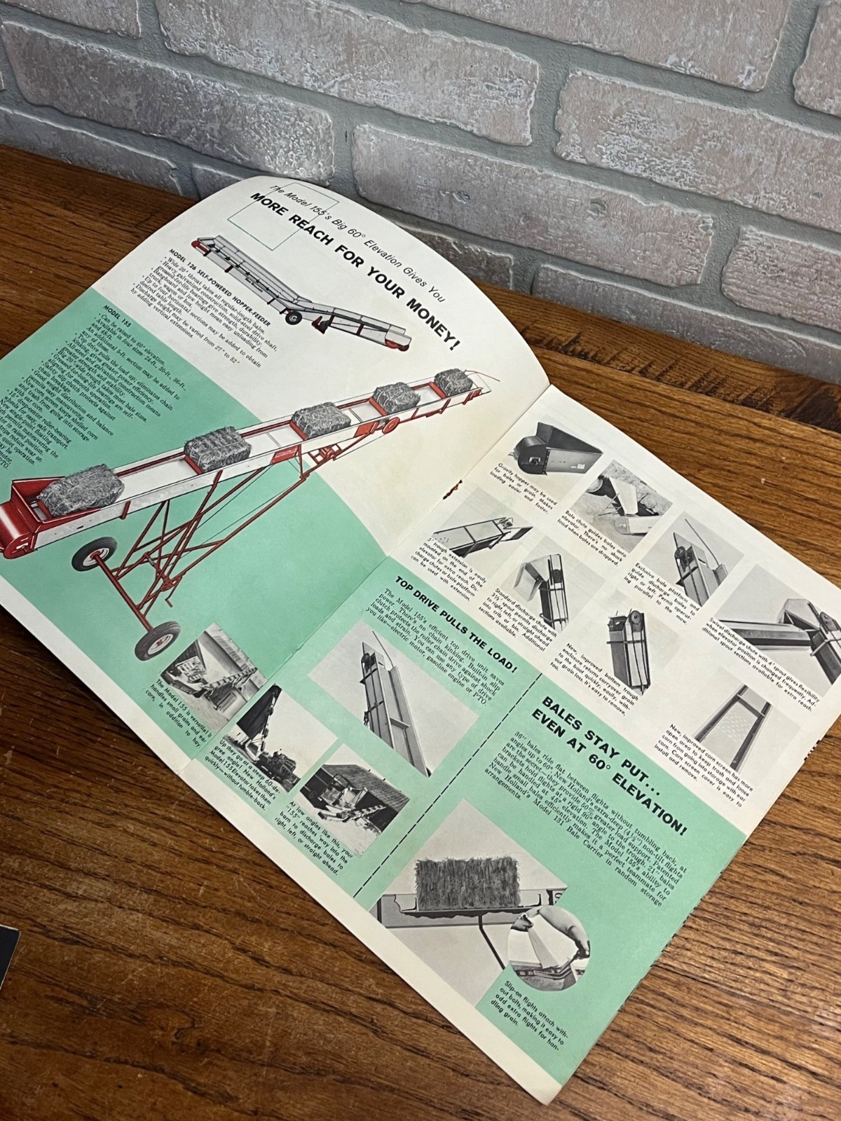 Vintage New Holland Farm Sale Brochures Feed Bunks 131 Bale Carrier 155 Elevator
