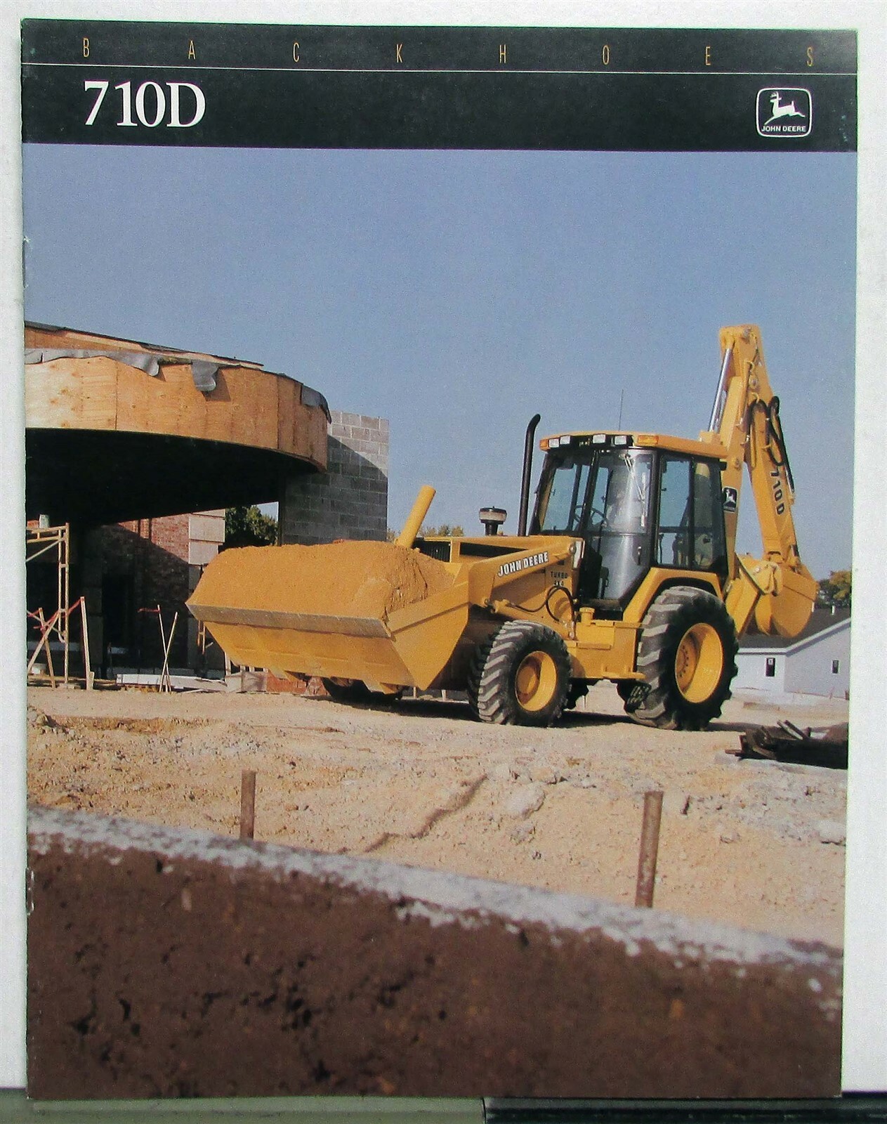 1995 Caterpillar 710D Backhoe Specifications Construction Sales Brochure