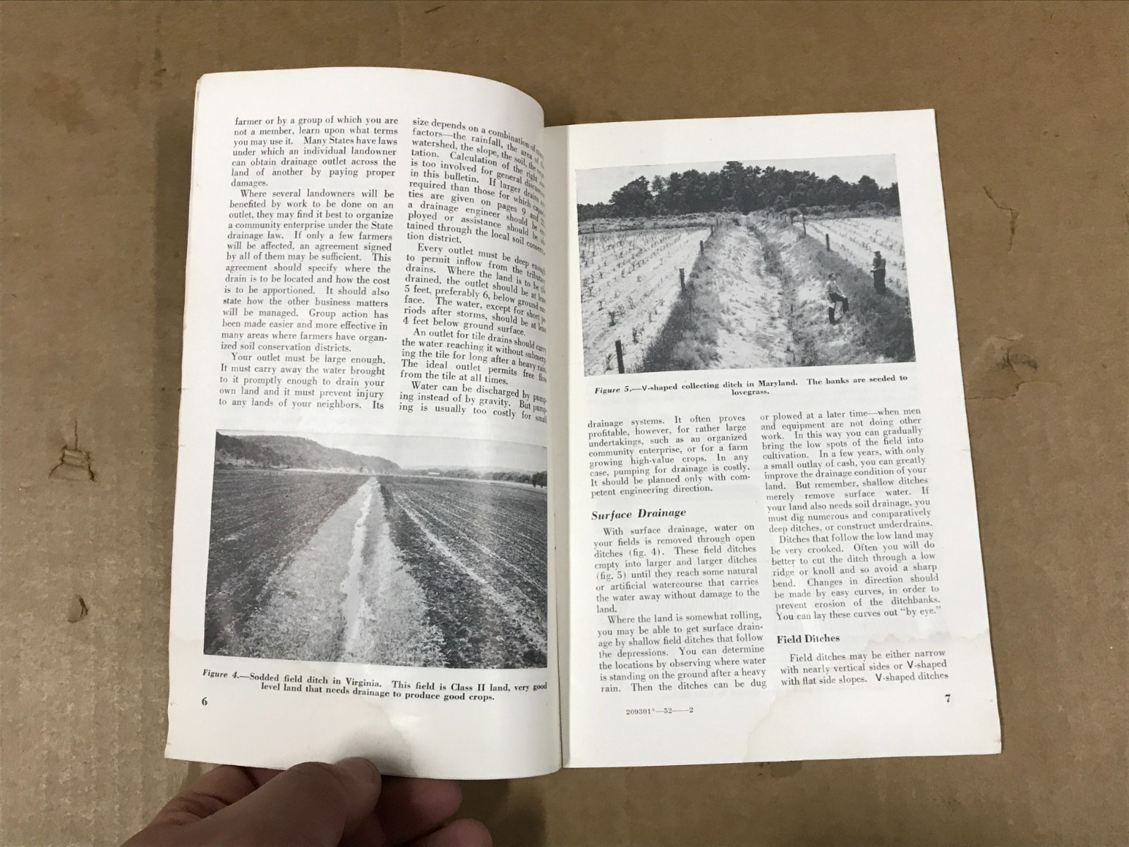 Vintage Farm Drainage – U.S. Department Of Agriculture Booklet