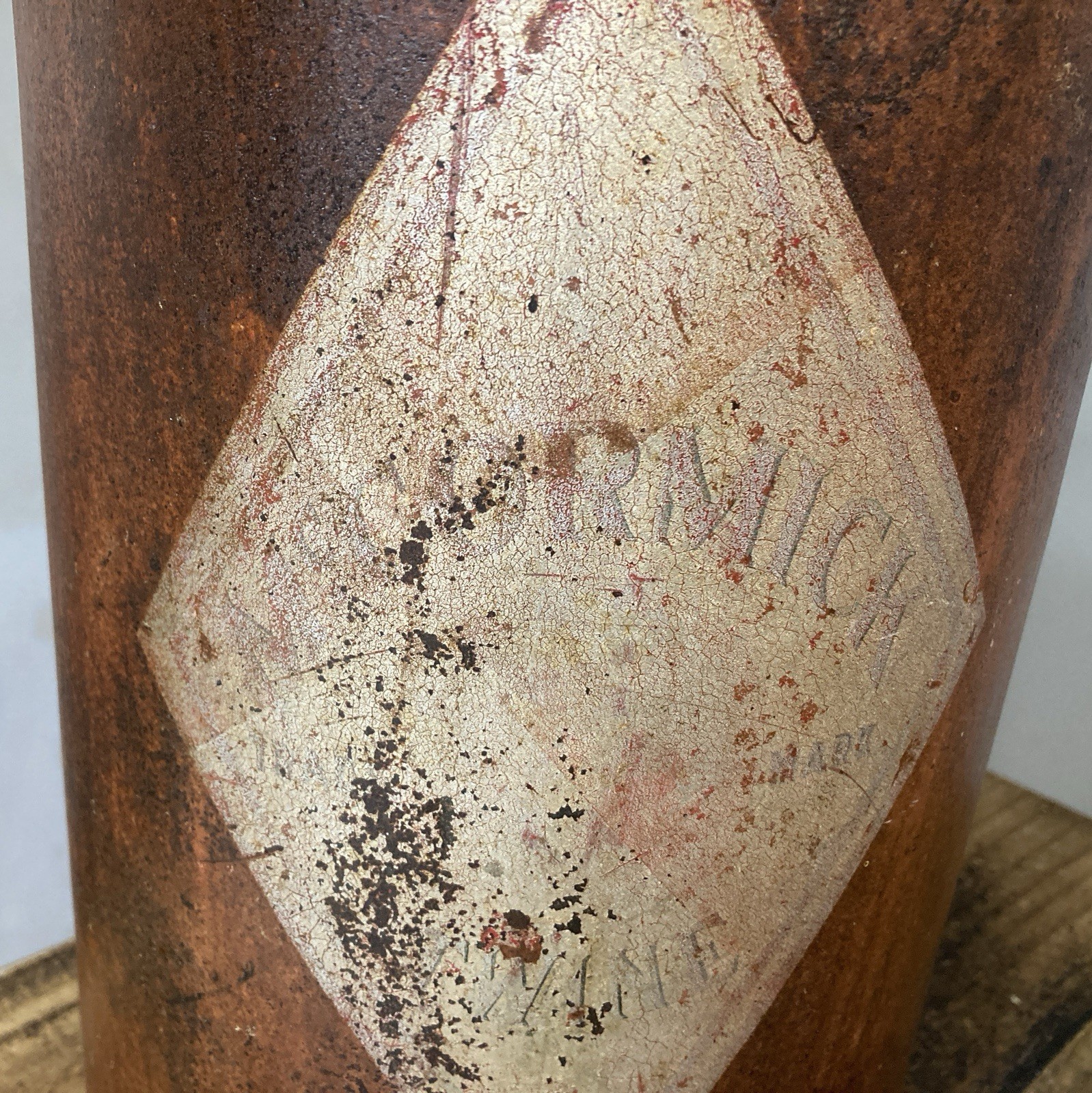 VERY RARE McCormick Twine Grain Binder Feeder Can 1800&rsquo;s Antique HARD TO FIND