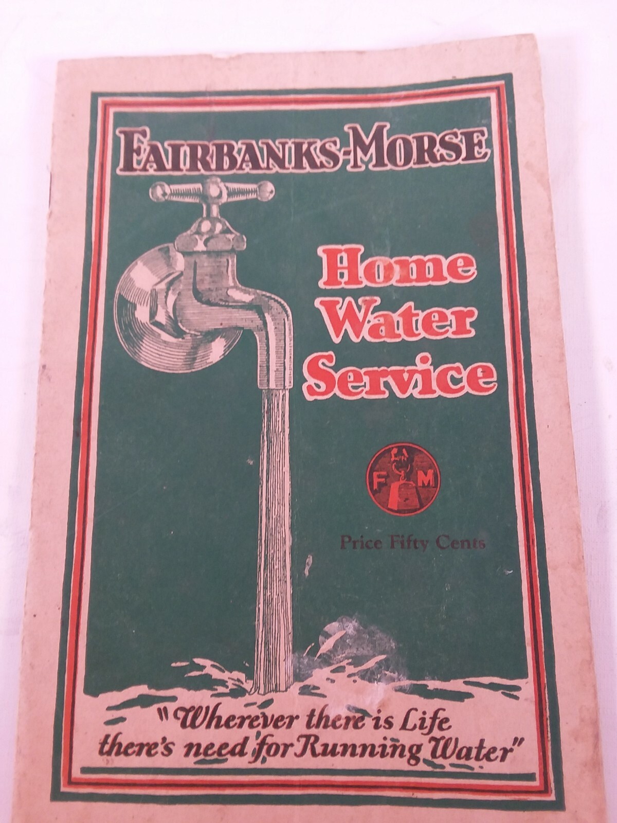 1929 Fairbanks Morse Home Water service catalog pamphlet vintage Lose page&rsquo;s