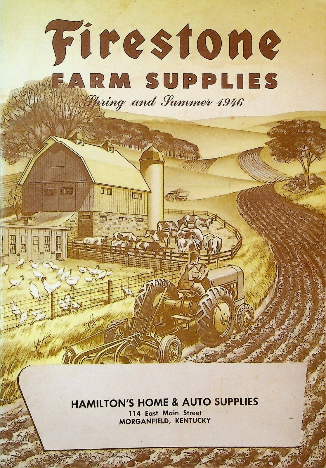 Firestone Farm Supplies Catalog Spring & Summer 1946 Shovels Feeders Cans Cases