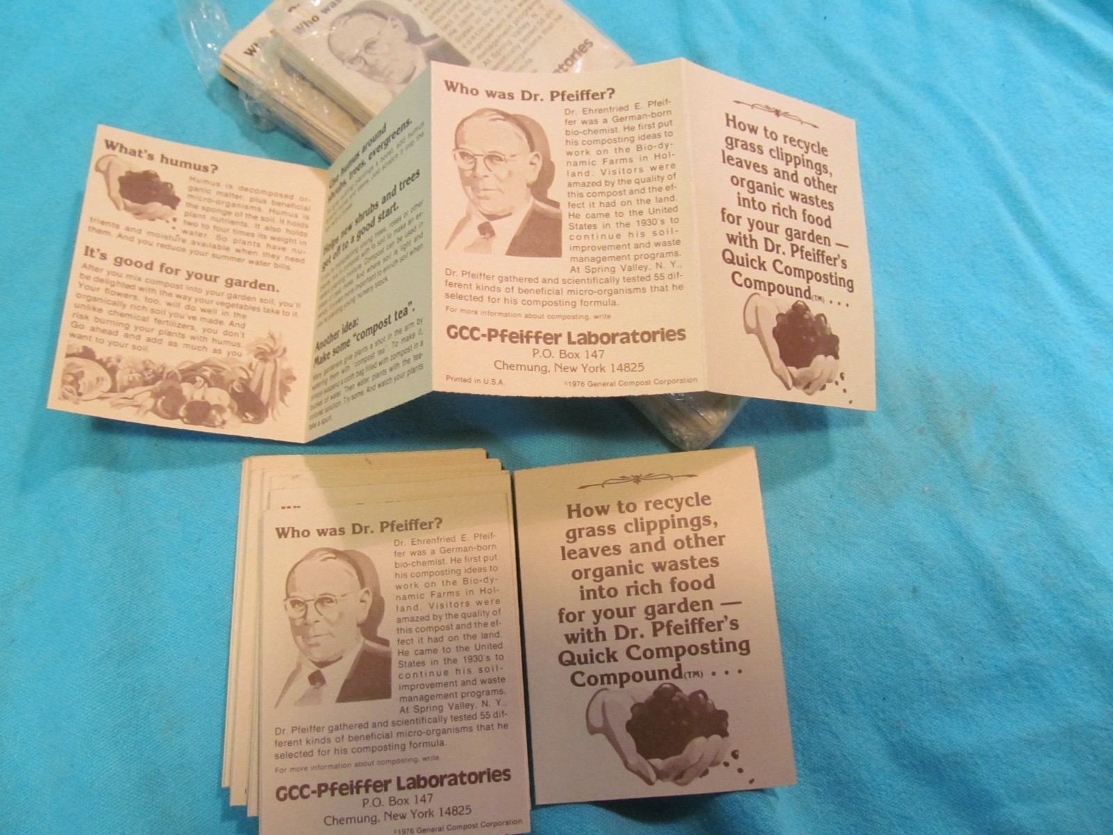 80+ GENERAL COMPOST CORP GCC-PFEIFFER LABORATORIES PAMPHLETS CHEMUNG NY