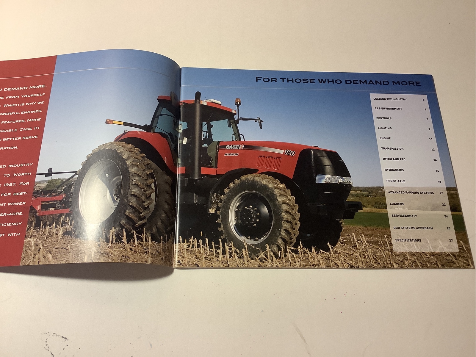 CASE IH MAGNUM 180-210 SERIES TRACTORS 28 PAGES Sales Brochure