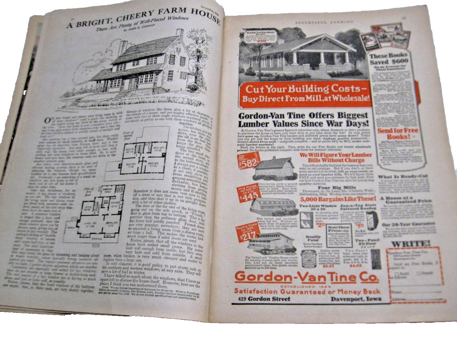 SUCCESSFUL FARMING Dec 1924 Sept 1930 & Renewal Model A IH Mobiloil Buick