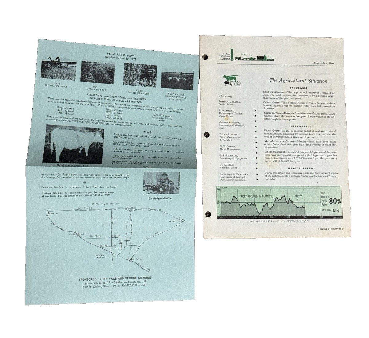 Farm And Ranch Machinery Reports Americal Agricultural Reports 1960 lot