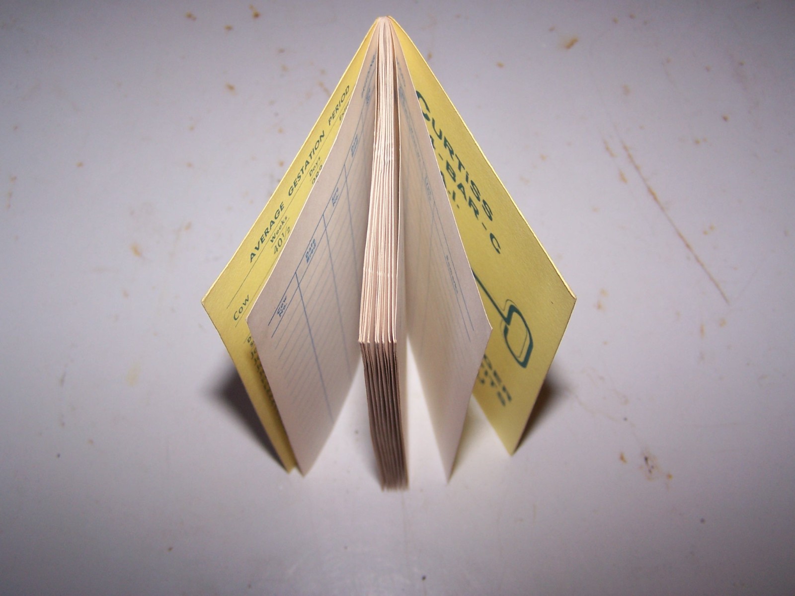 1970 CURTISS BREEDING SERVICE Beef Record Book CARY ILLINOIS