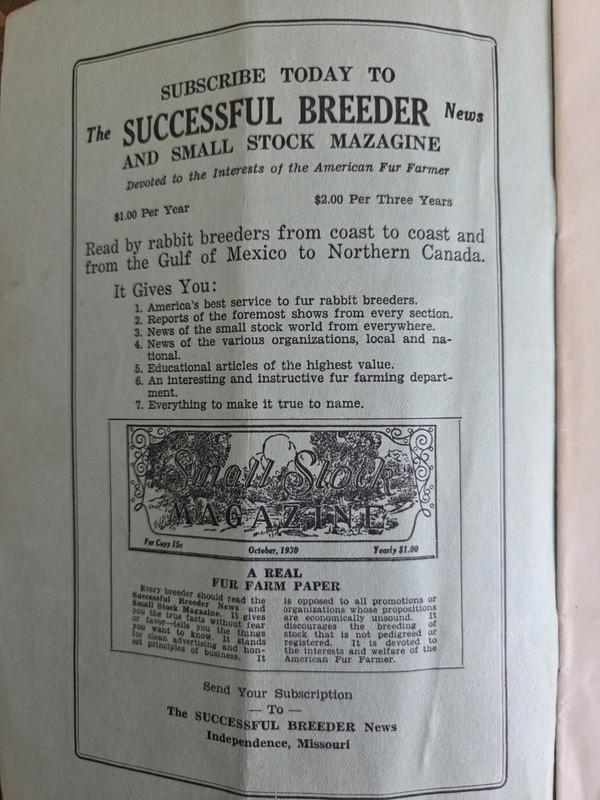 c1930 Rabbit Raising How to Begin Agriculture Advvertising Montgomery Ward & Co.