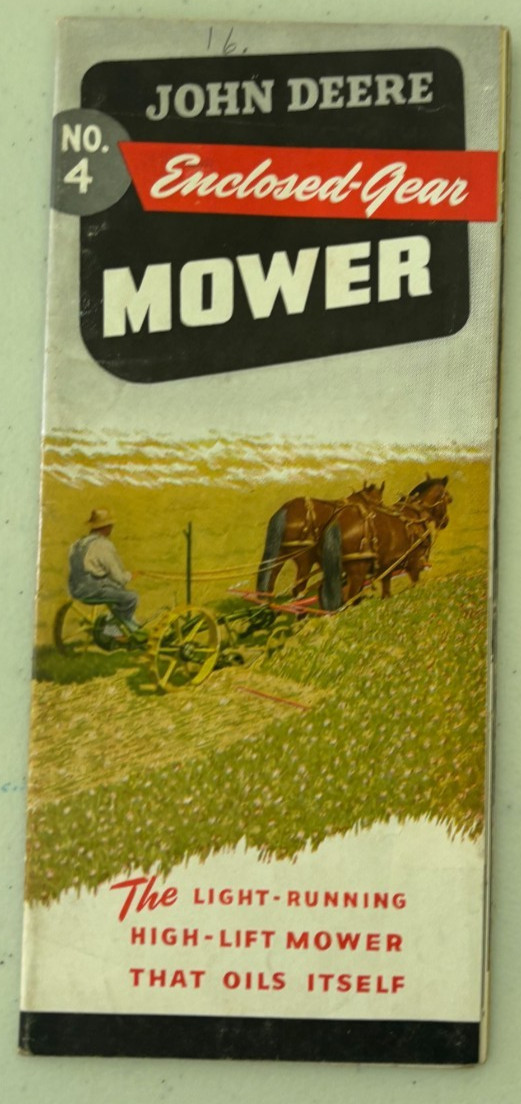John Deere No. 4 Enclosed Gear Mower For 1949 Brochure DCPA26