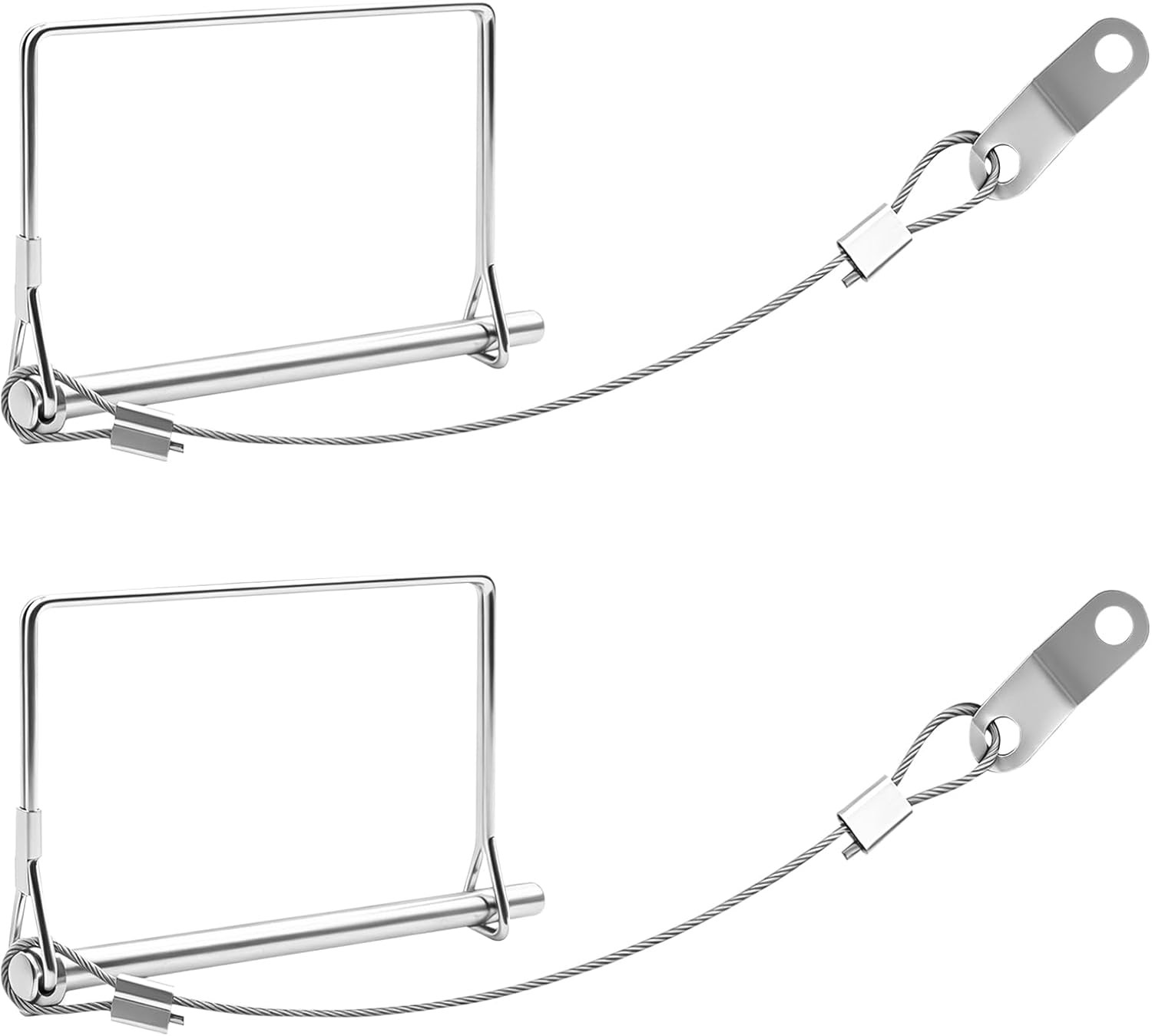 2 PCS Trailer Coupler Pin, 5/16&Prime; x 4&Prime; Trailer Safety Pin with Anti-Loss Safety