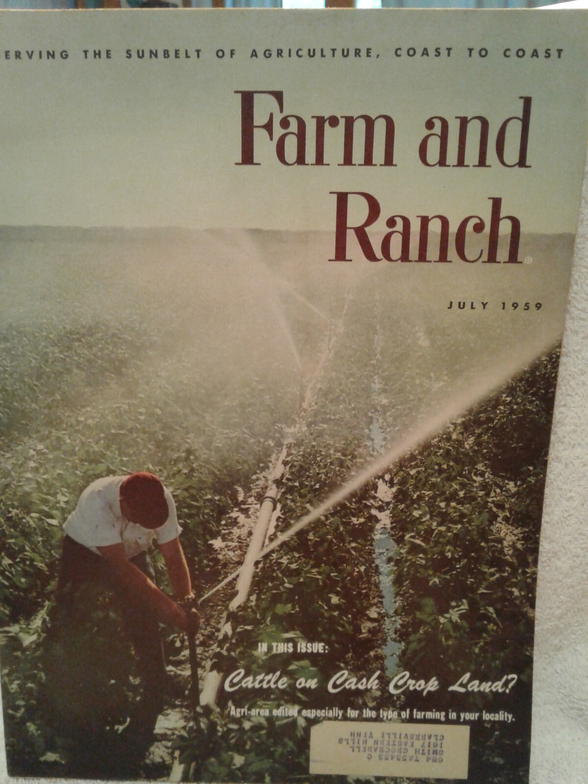 July 1959 FARM & RANCH mag SOUTHERN AGRICULTURIST adver Vol 89 No 7 cig ads Esso