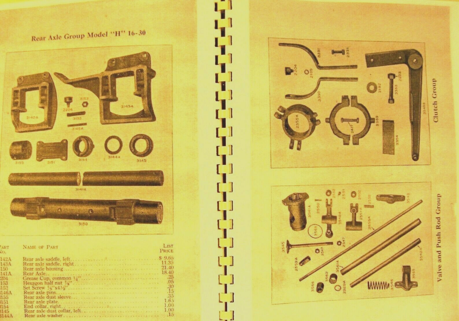 Eagle All Purpose Tractors Supplement Model « H » Tractor Parts 13-25,16-30,20-40