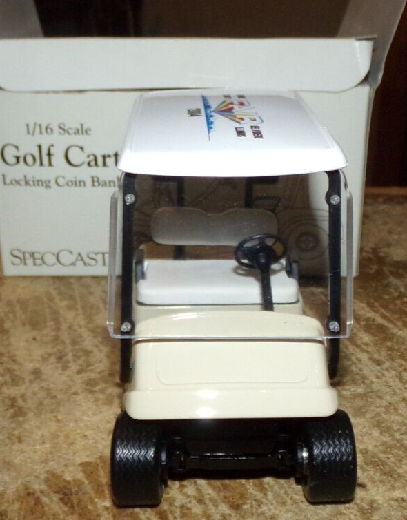 1/16 2004 speccast boone county fair belvidere,il. golf cart bank in the box new
