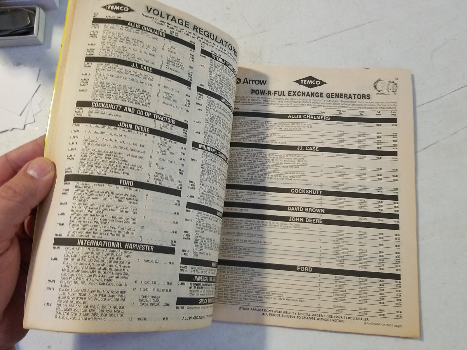 1992 Temco Tractor Parts Catalog Bloomsburg Pa