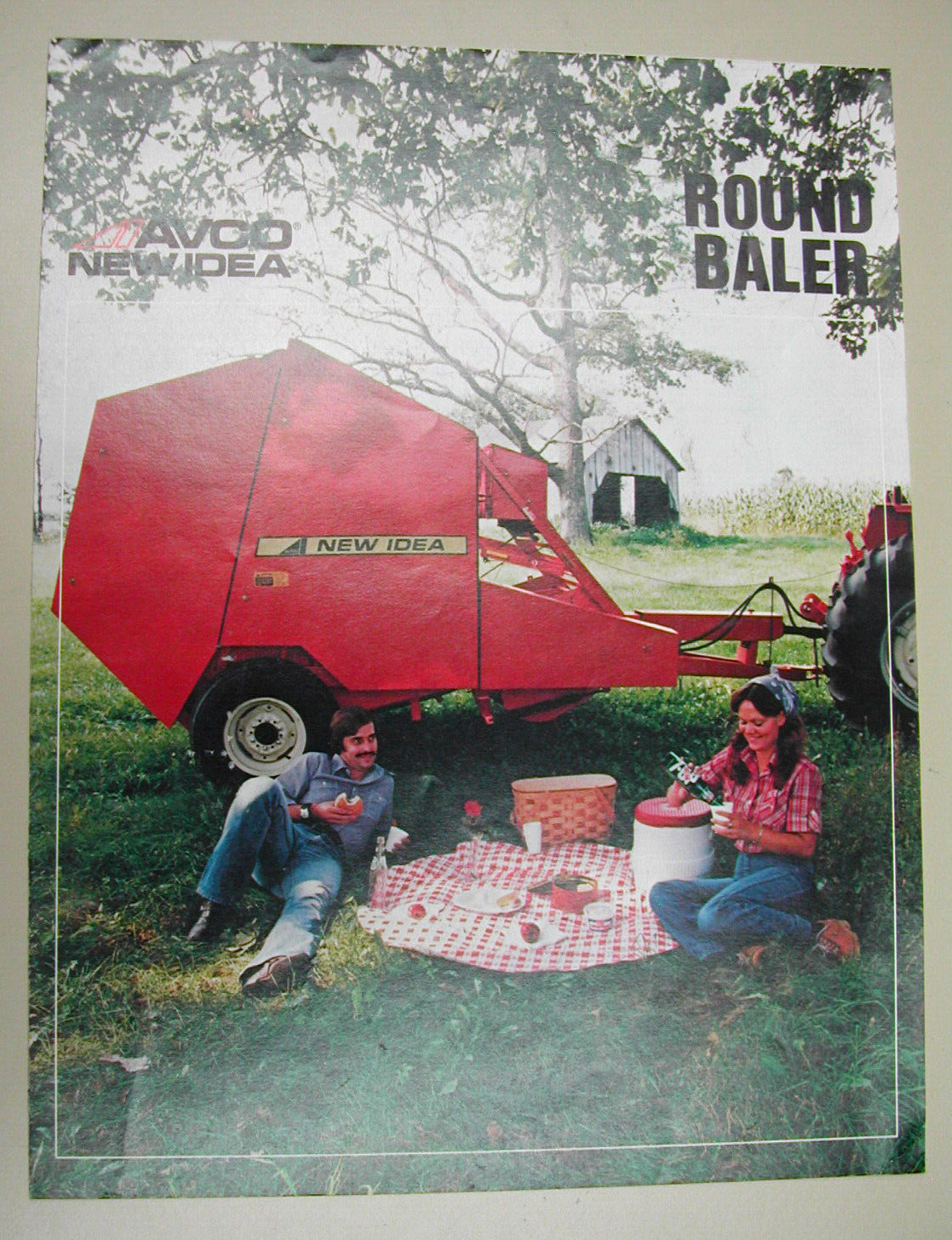 Avco New Idea 456 Round Baler Brochure 8050-34
