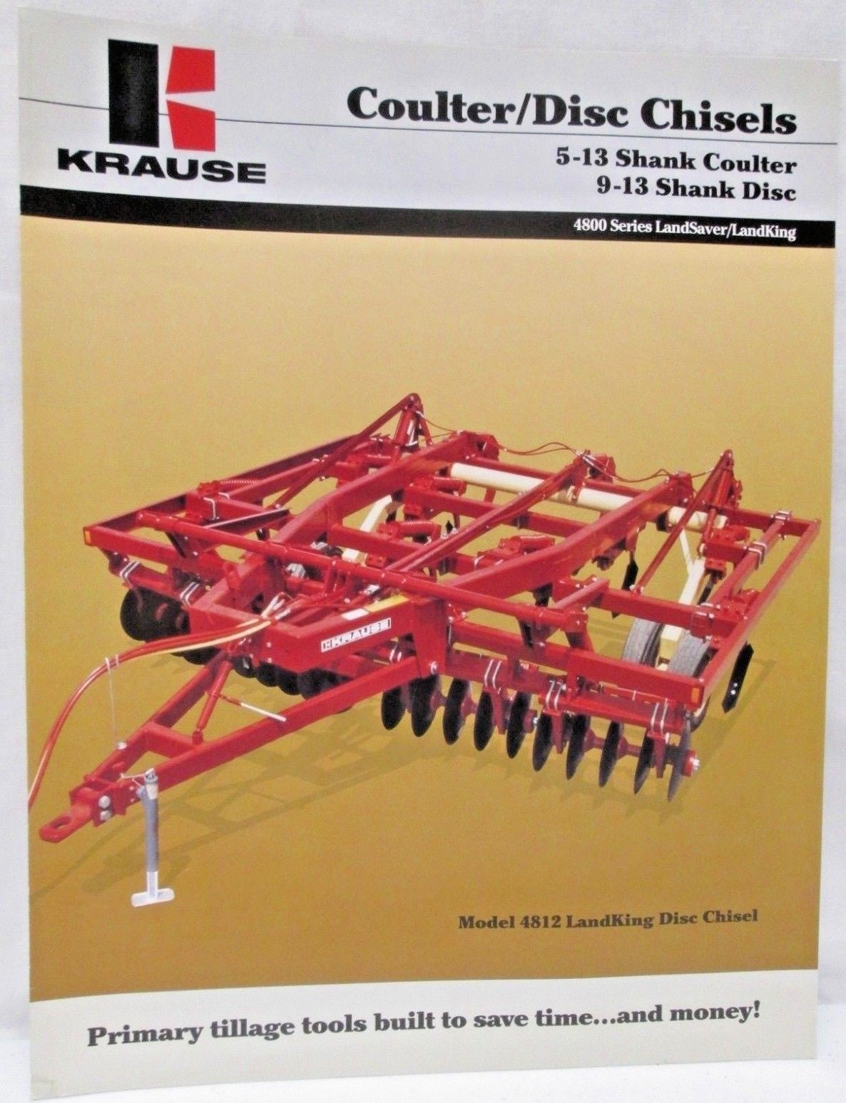 Krause Coulter Disc Chisels 4800 Series Landsaver LandKing 5-13 Shank Brochure