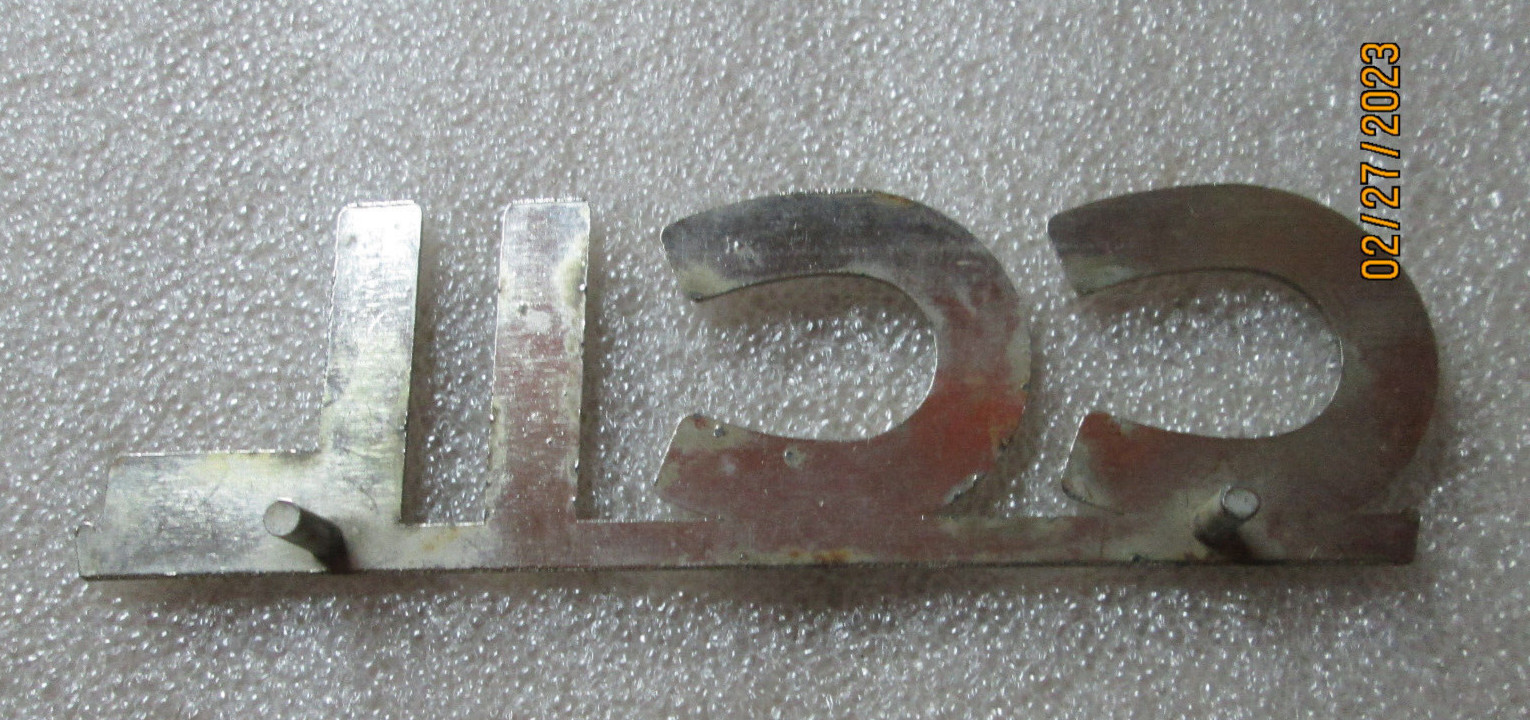 VINTAGE CCIL CO-OP TRACTOR COMBINE HOOD GRILL EMBLEM BADGE SIGN ORIGINAL OEM