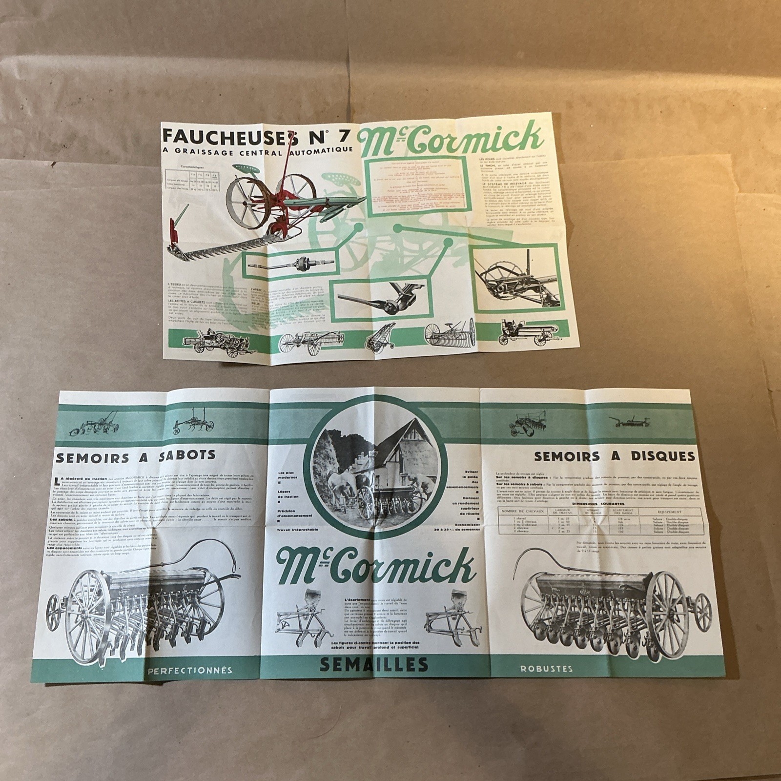 Group Of 7 French McCormick Deering Brochures As Is INV-P0904