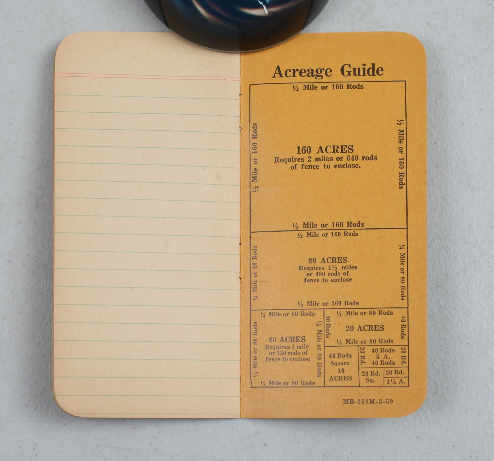 Vintage Pocket Memo Book Keystone Red Brand Wire Co. Eclipse Lumber Denison IA