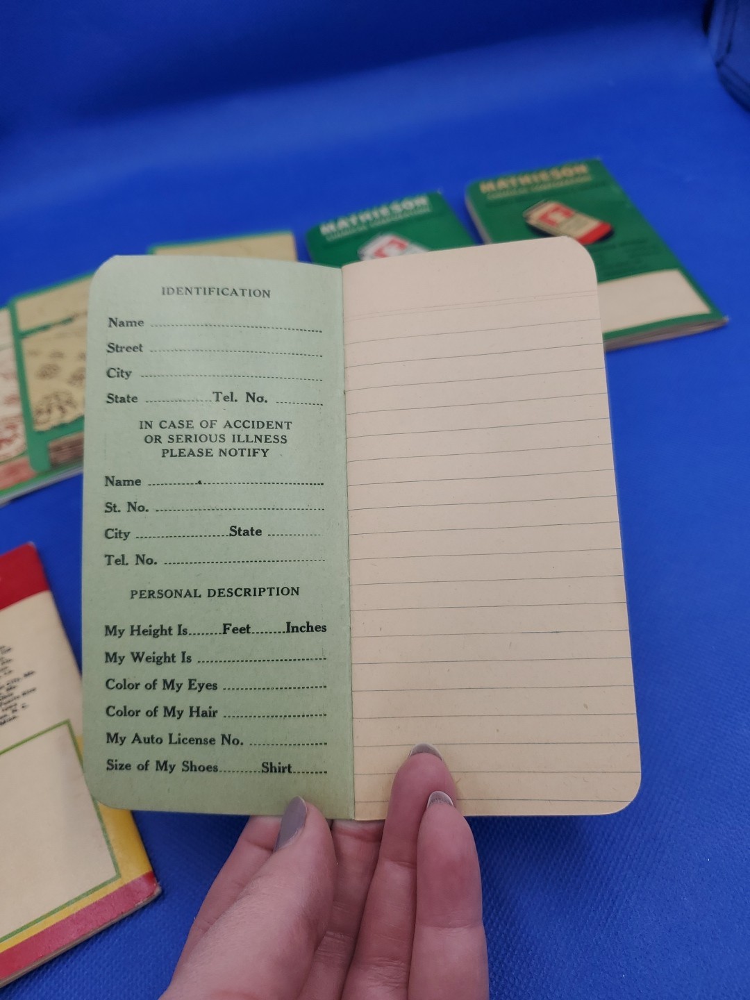 VTG Lot of 9 Fertilizer Pocket Memo~Note Books Armour’s, Mathieson, Summer +more