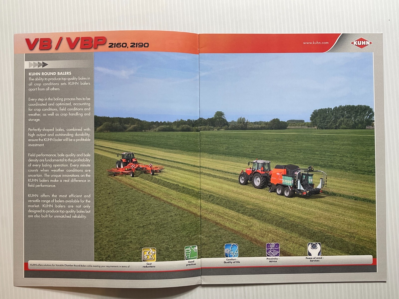 KUHN VB-VBP Round Balers (BalePack Series) – Sales Brochure *Original 2009*
