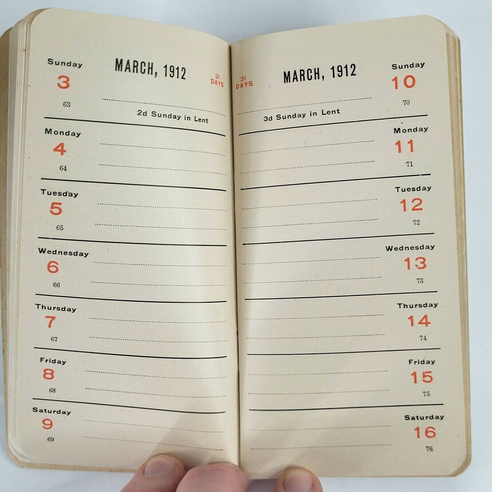 1912 SM Hess Fertilizers Manure Keystone Pocket Guide Calendar Ads Philadelphia
