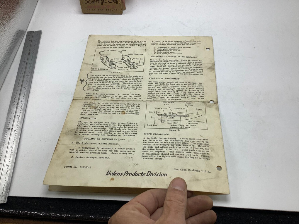 Original – Owner Manual BOLENS — SICKLE BAR — i show all pages