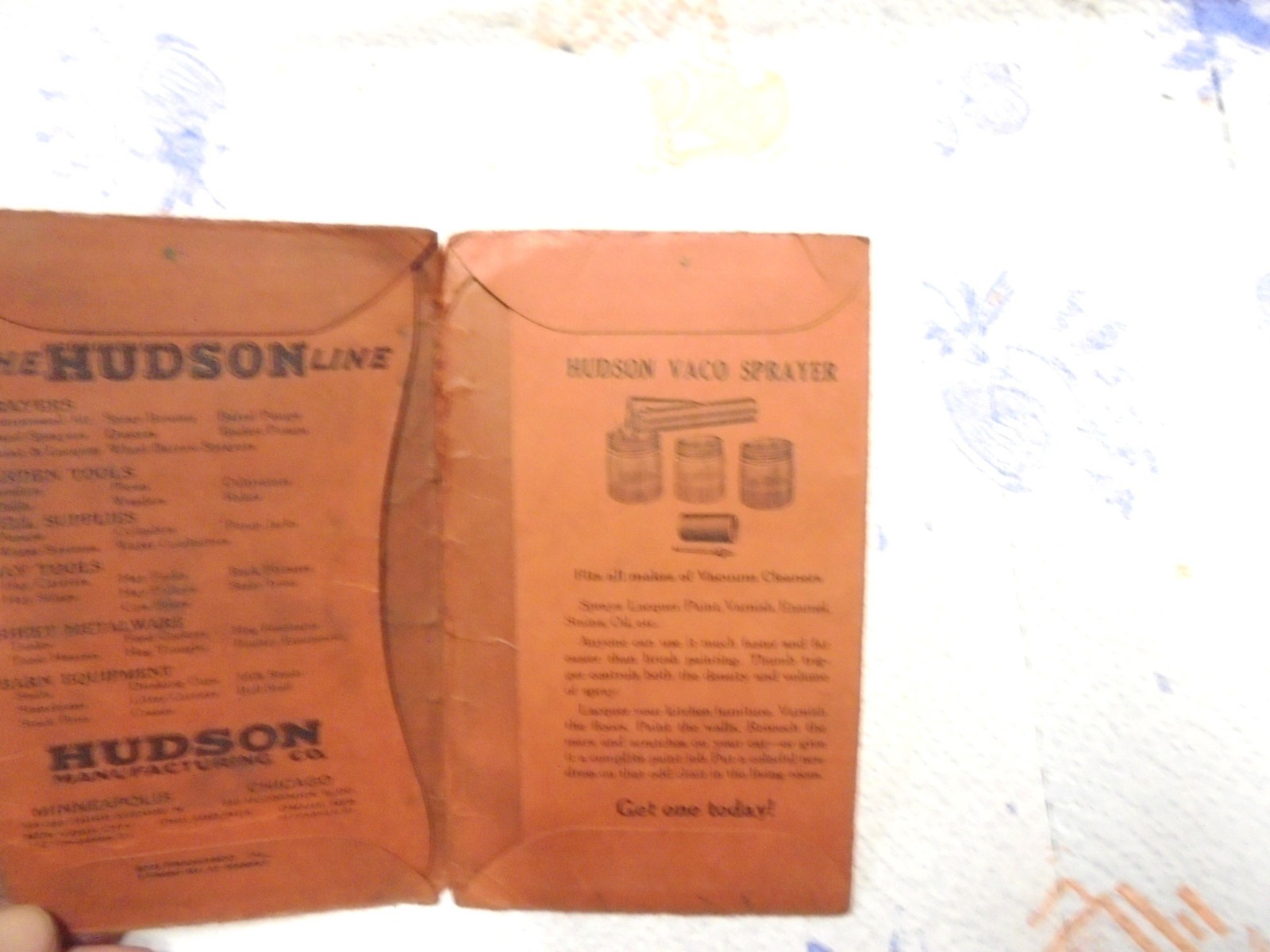 small folder hudson manufacturing minneapolis minnesota sprayers livestock equip