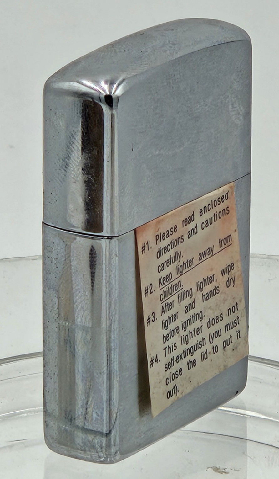 Vintage Hit & Miss engine advertising ZIPPO lighter in original box. NOS!