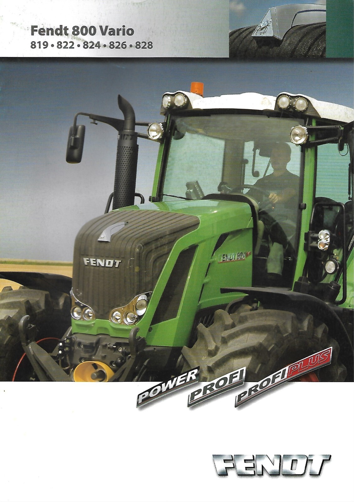 Farm Tractor Brochure – Fendt – 819 et al – 800 Vario series – c2010 (F8160)