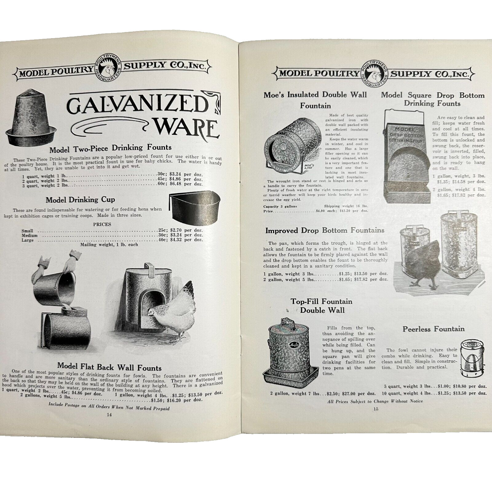 Model Poultry Supply Company Incubators Brooders Poultry Appliances Catalogue