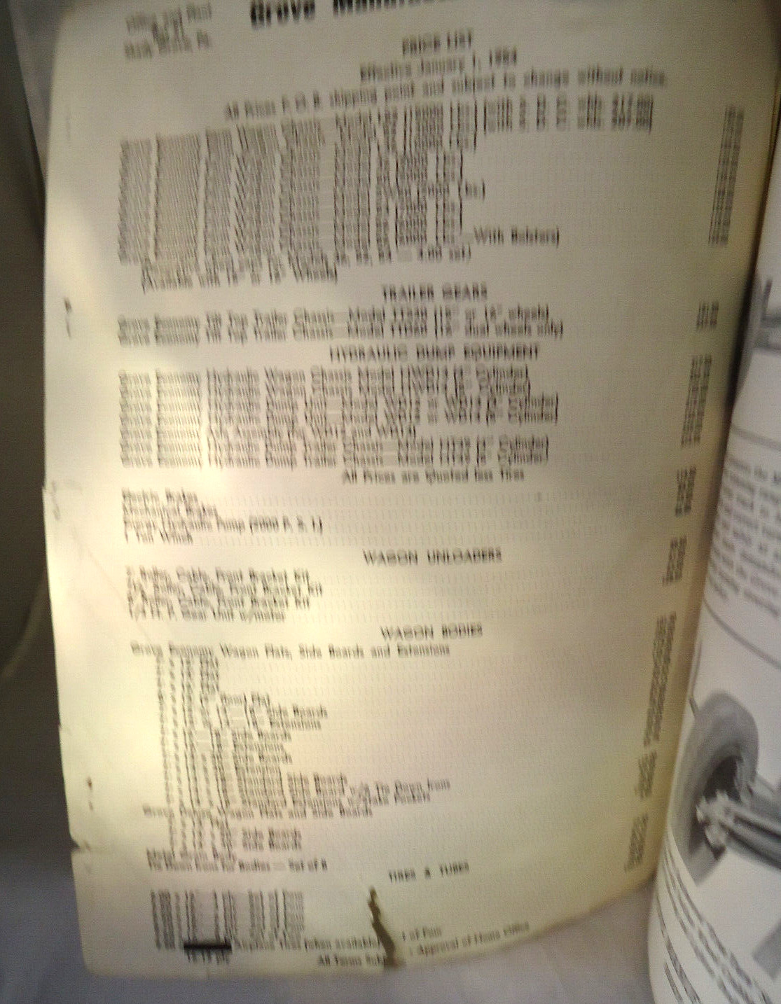 1950&rsquo;S GROVE MANUFACTURING FARM WAGON CATALOG 9 PAGES