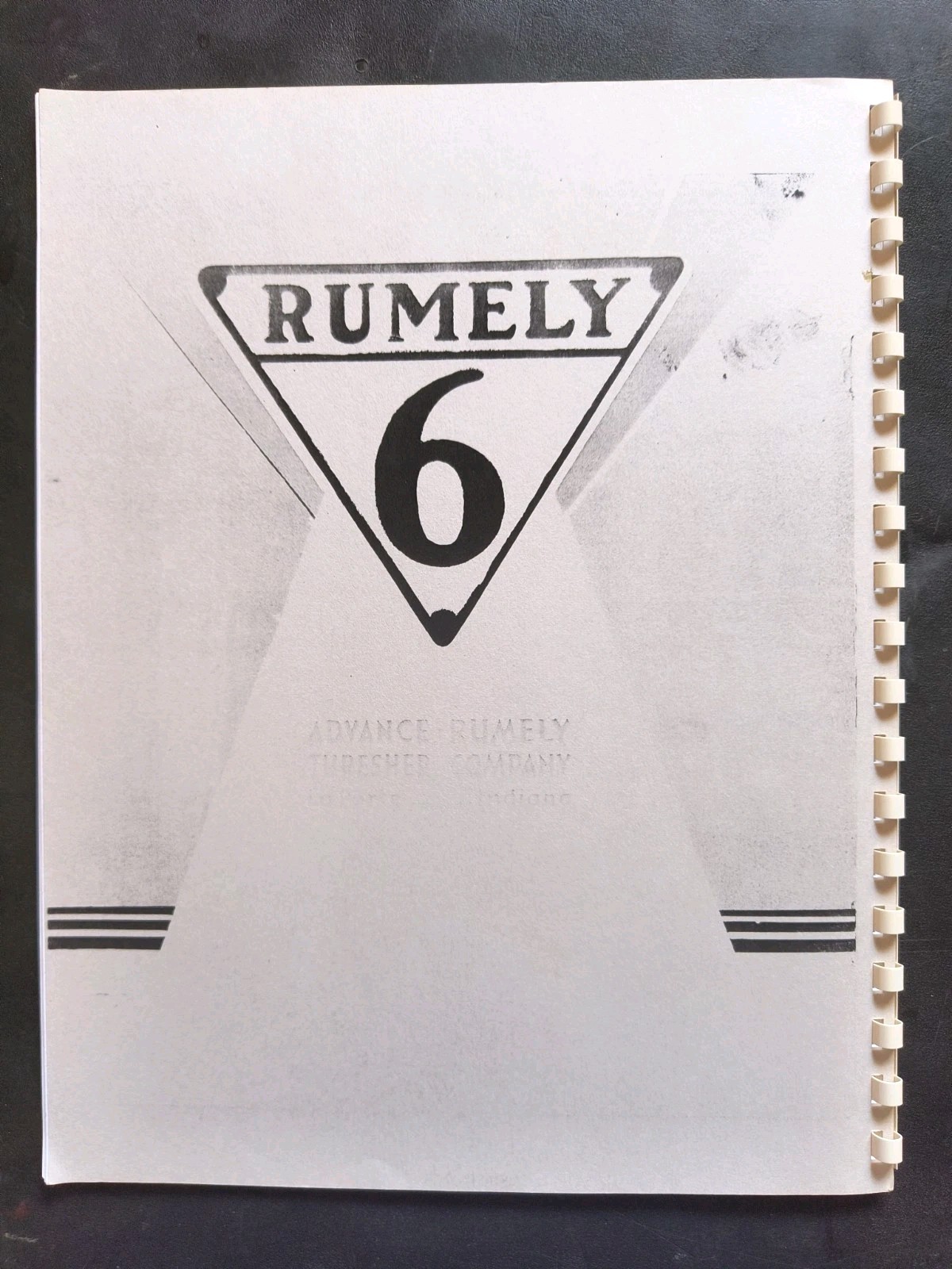 1920s Rumley 6 Tractor Dealer Brochure Owners Manual Print Advertising Reprint
